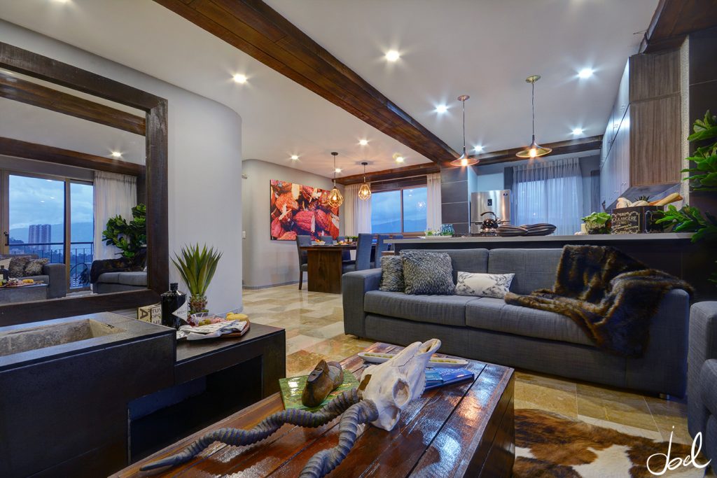real estate photography colombia living room