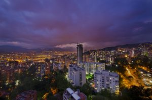 A Cloudy Night in Medellin